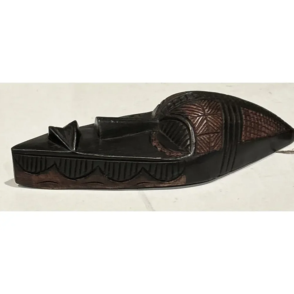 New Hand Carved African Art Tribal Wooden Mask Made In Ghana